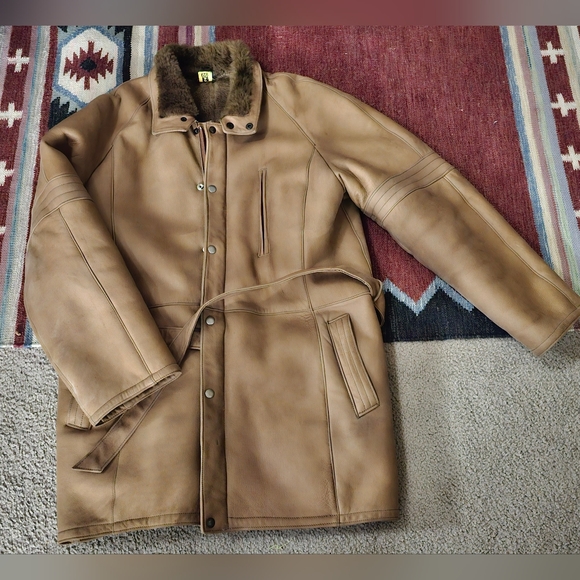 Euromod Mens Coat Ashauer Lamm Lamb 52 Lined